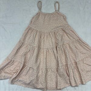 Vivie and Ash Pink Floral Tiered Dress Summer‎ Soring Size 7 VGUC